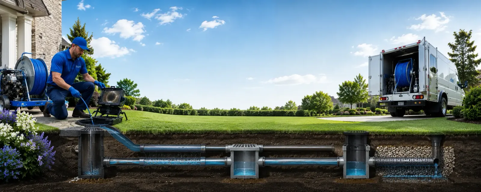Outdoor drain cleaning information for Dorset, VT